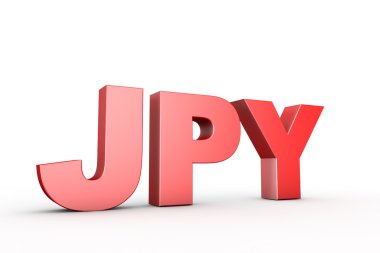 3D çizim Japonya yen