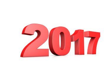 3D çizim 2017 yeni yıl