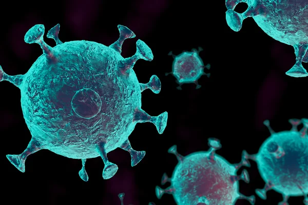 Virus astratto 3d — Foto Stock