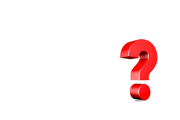 3d illustration question mark — Stock Photo, Image