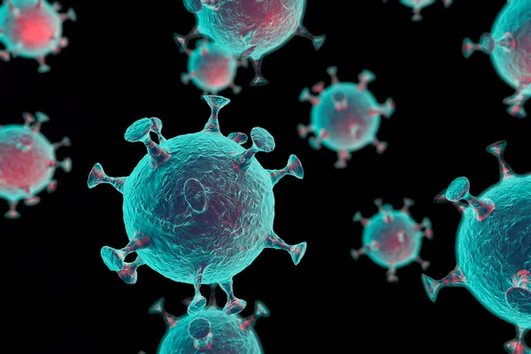 Virus astratto 3d — Foto Stock