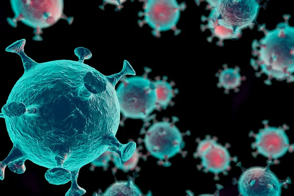 3D soyut virüs — Stok fotoğraf