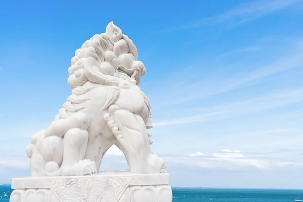 Stone lion art statue — Stock Photo, Image