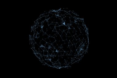 3D örnek futuristic bilim ve teknoloji arka plan