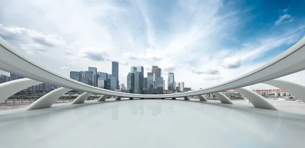 Stadsbilden och skyline i Chongqing från tomma golv — Stockfoto