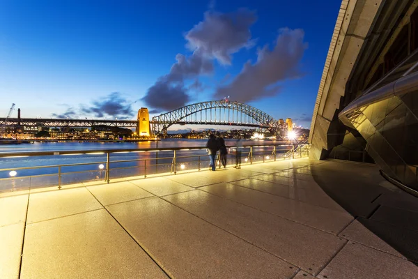 Міський пейзаж, дивлячись з Сіднейський оперний театр — стокове фото