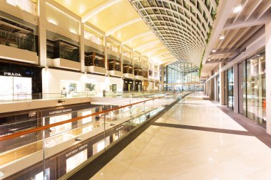 Singapur - 1 Temmuz: marina bay sands iç itibariyle shoppes 