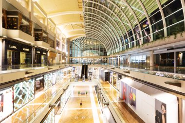 Singapur - 1 Temmuz: marina bay sands iç itibariyle shoppes 