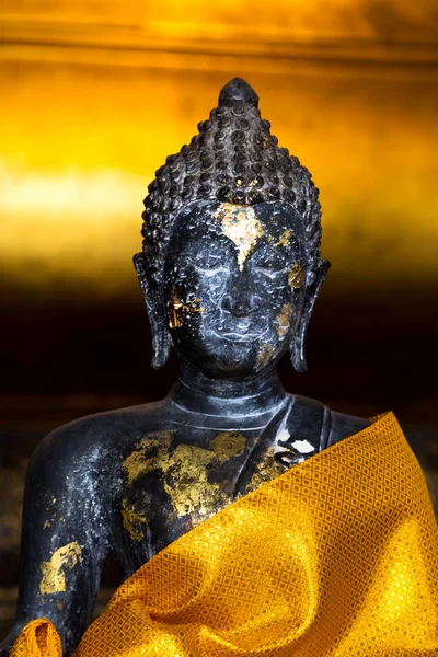 Detalhe antiga escultura buddha — Fotografia de Stock
