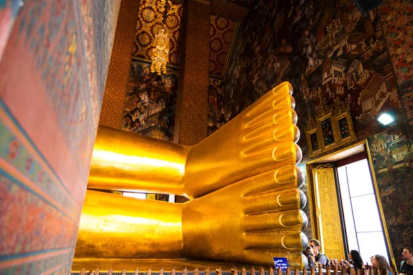 Schlafende Buddha-Skulptur Details — Stockfoto