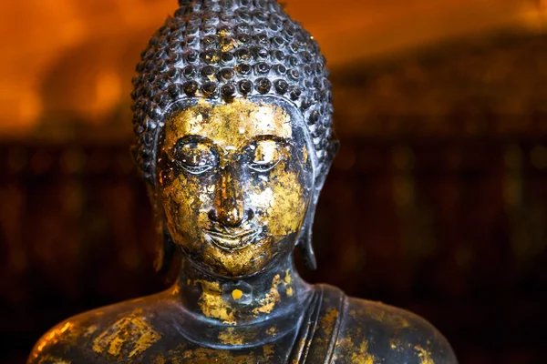 Antico dettaglio scultura buddha — Foto Stock