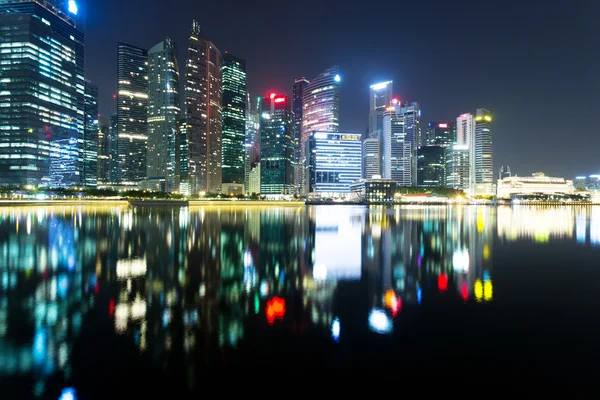 Prosperous modern cityscape at night — Stock Photo, Image