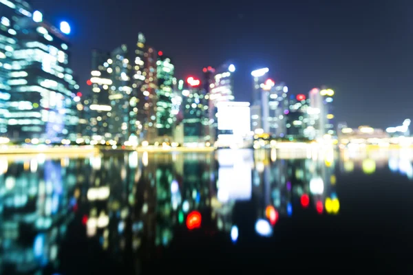 Welvarende moderne stad bij nacht — Stockfoto