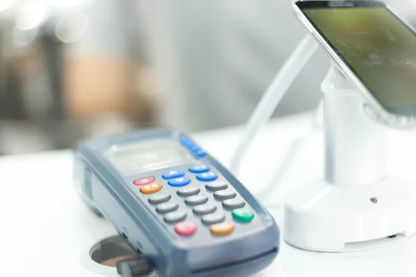 POS machine for credit card — Stock Photo, Image