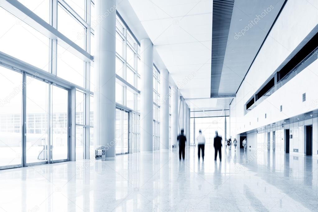 Modern office building hall interior