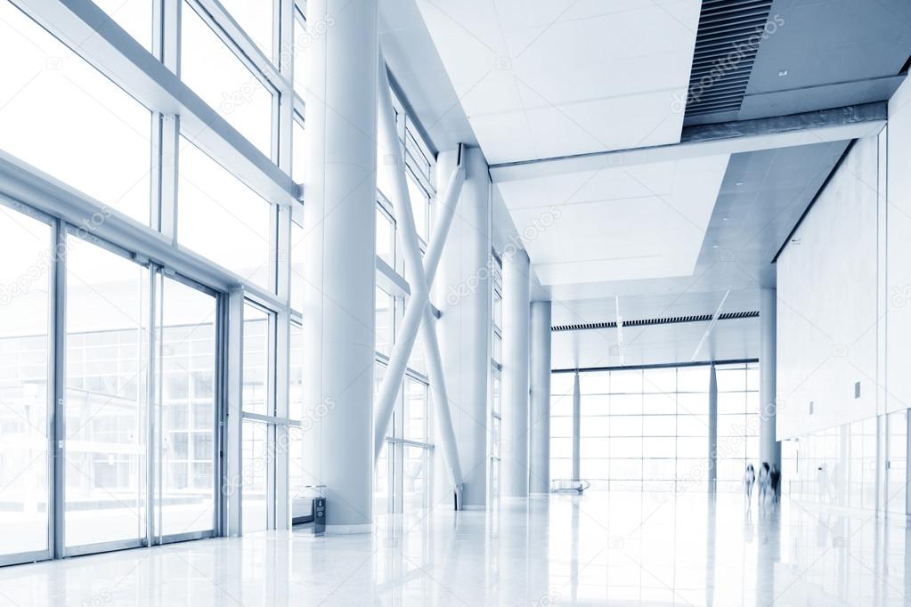 Modern office building hall interior