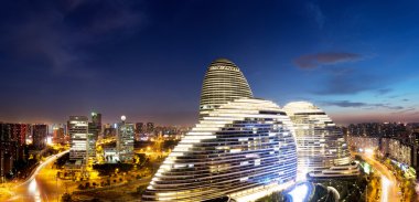 Cityscape ve ünlü bina