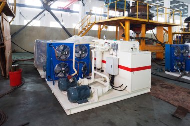 Modern mekanizması fabrika iç 