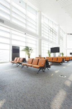 Modern Havaalanı bekleme salonu iç