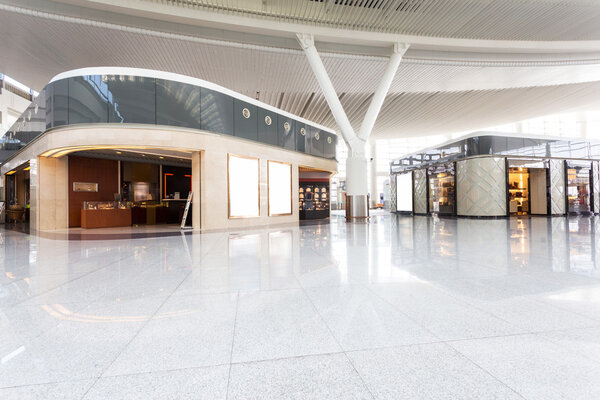 modern shopping mall interior