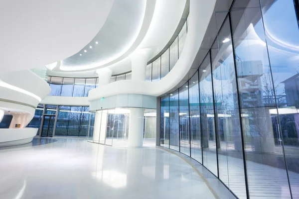 Futuristic modern office building interior — Stock Photo, Image