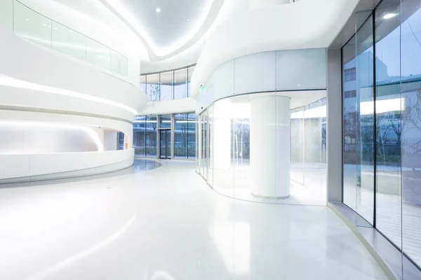 Futuristic modern office building interior — Stock Photo, Image