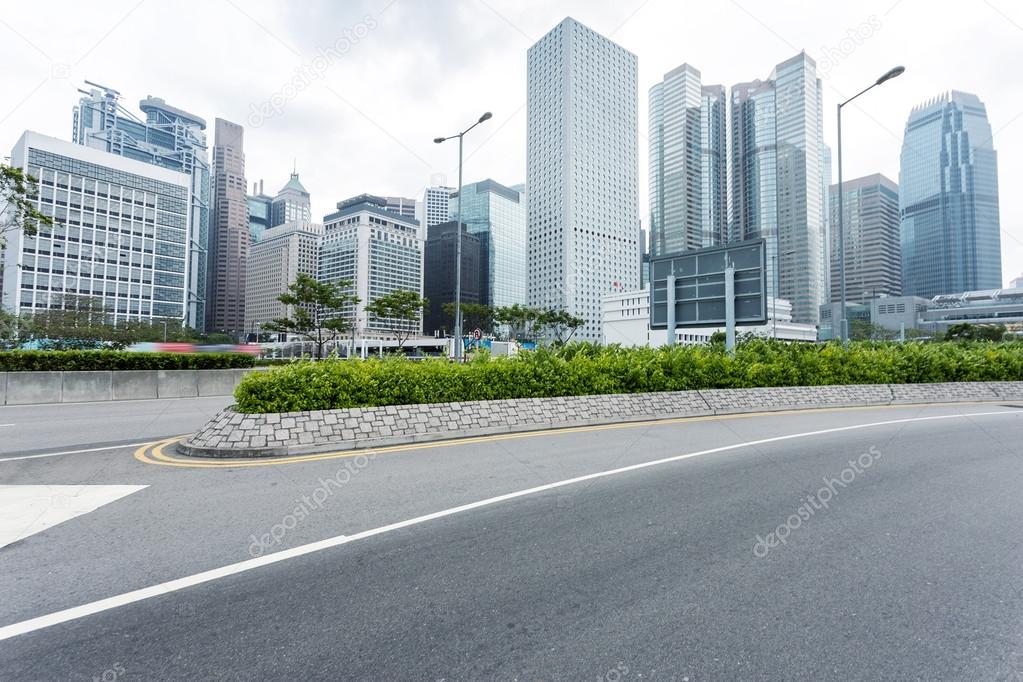 Cityscape and road of Hongkong