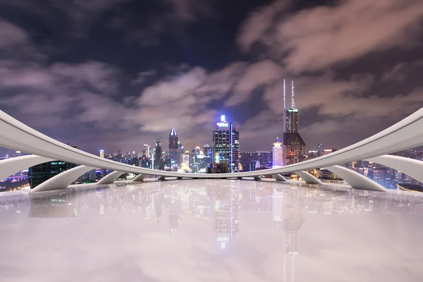 Skyline de la ville moderne à Shanghai — Photo