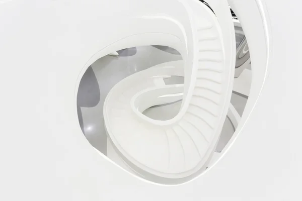 Футуристическая лестница в современном интерьере офисного здания — стоковое фото