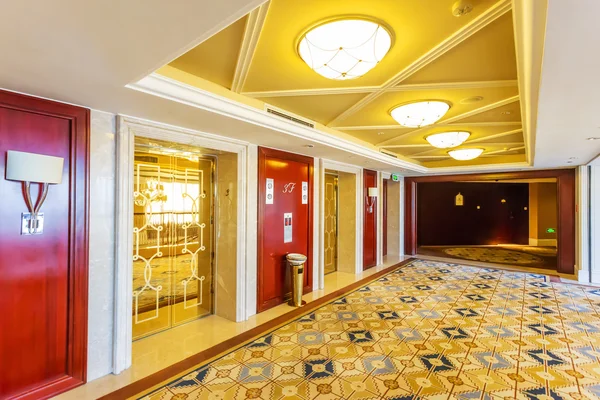 Modern hotel interior and corridor — Stock Photo, Image