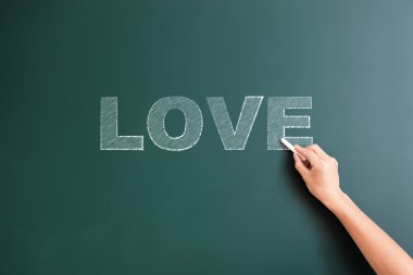 El yazısı bir kelime aşk