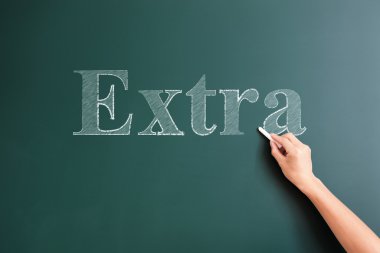 Bir kelime ilave el yazısı