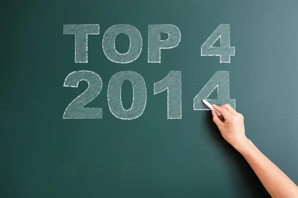 Top 3 tahtaya yazılmış 2014 — Stok fotoğraf