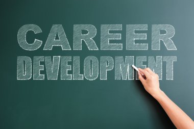 yazı tahtası üzerinde yazılı kariyer geliştirme
