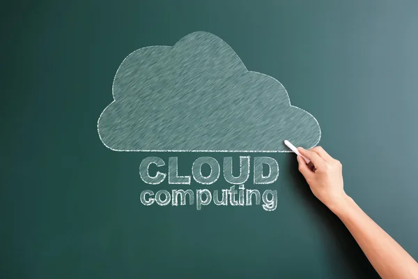 Táblára írták Cloud — Stock Fotó