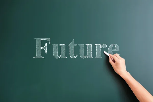 Future written on blackboard — Stock Photo, Image