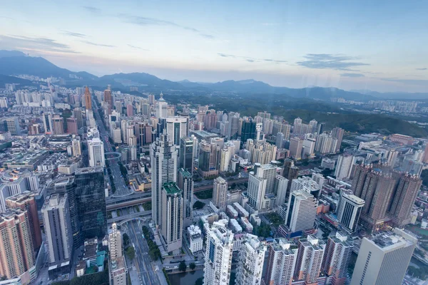 Paisaje urbano de la ciudad moderna Shenzhen —  Fotos de Stock