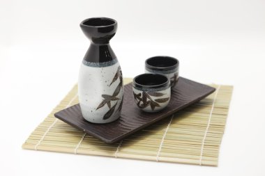 şarap traditonal Japonya ve Çin seti