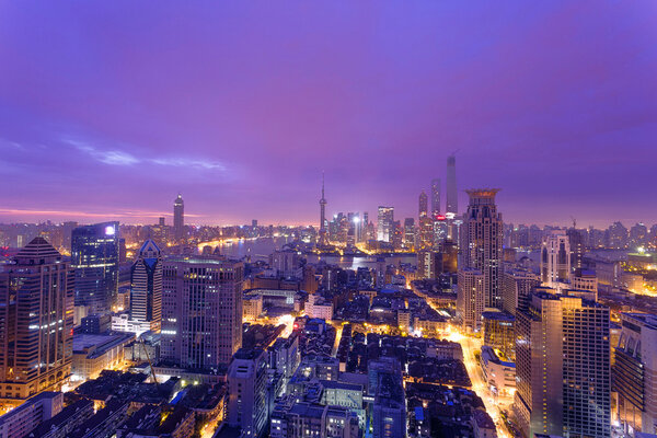 skyline,cityscape of modern city at night,shenzhen