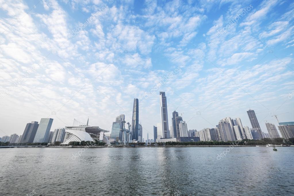 skyline and cityscape of modern city Guangzhou 