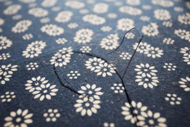 Geleneksel Çince yol batik kumaş boyalı