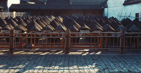 Geleneksel Çince fermantasyon kutular — Stok fotoğraf