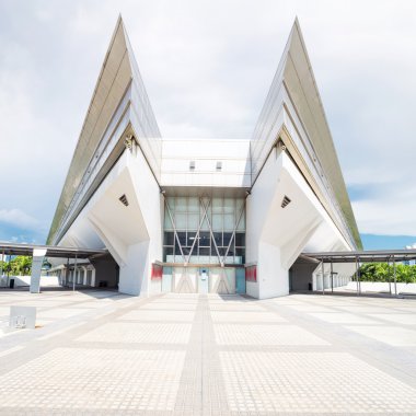manzarası ve modern Stadı dış
