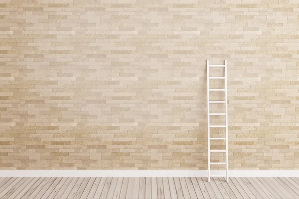 Ladder lean on wall — Stock Photo, Image