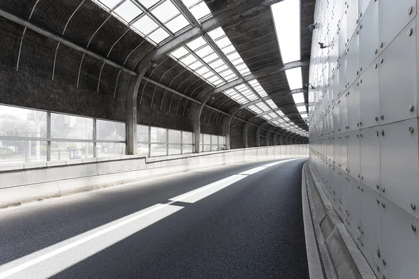 Der leere Tunnel der modernen Stadt — Stockfoto