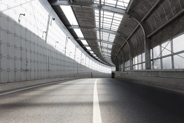 Der leere Tunnel der modernen Stadt — Stockfoto