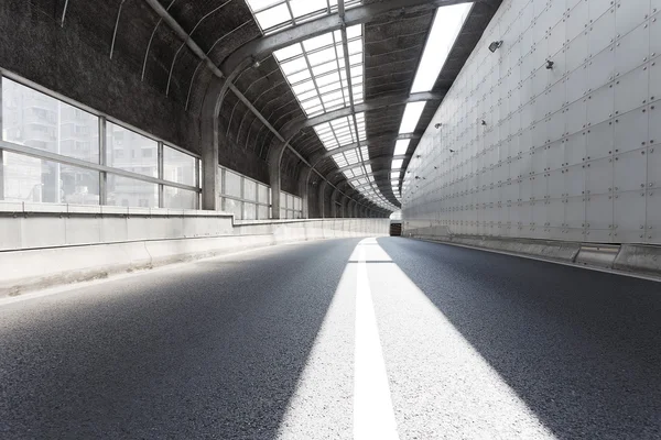 Пустой тоннель современного города — стоковое фото