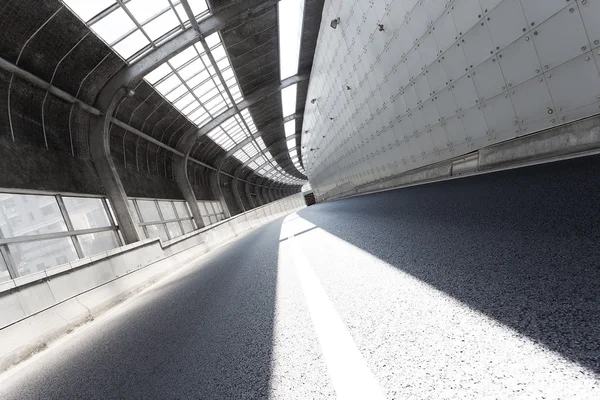 Der leere Tunnel der modernen Stadt — Stockfoto