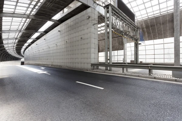 Pusty tunel nowoczesne miasto — Zdjęcie stockowe