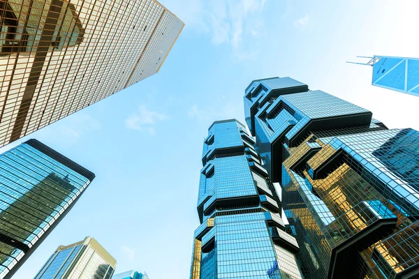 Skyscrapers in modern city — Stock Photo, Image